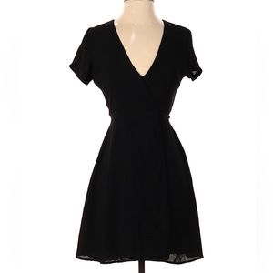 Black wrap dress